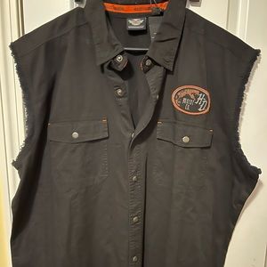 Harley-Davidson Black Sleeveless Shirt